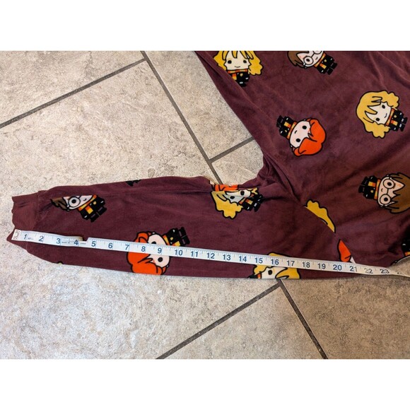 Harry Potter Pajama Set Women’s L 10-12 Chibi Characters Long Sleeve Top Pants - Picture 5 of 10